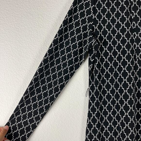 Brooks Brothers 346 Geometric Dress Womens Medium Sheath Allover Print Classic - Picture 4 of 12